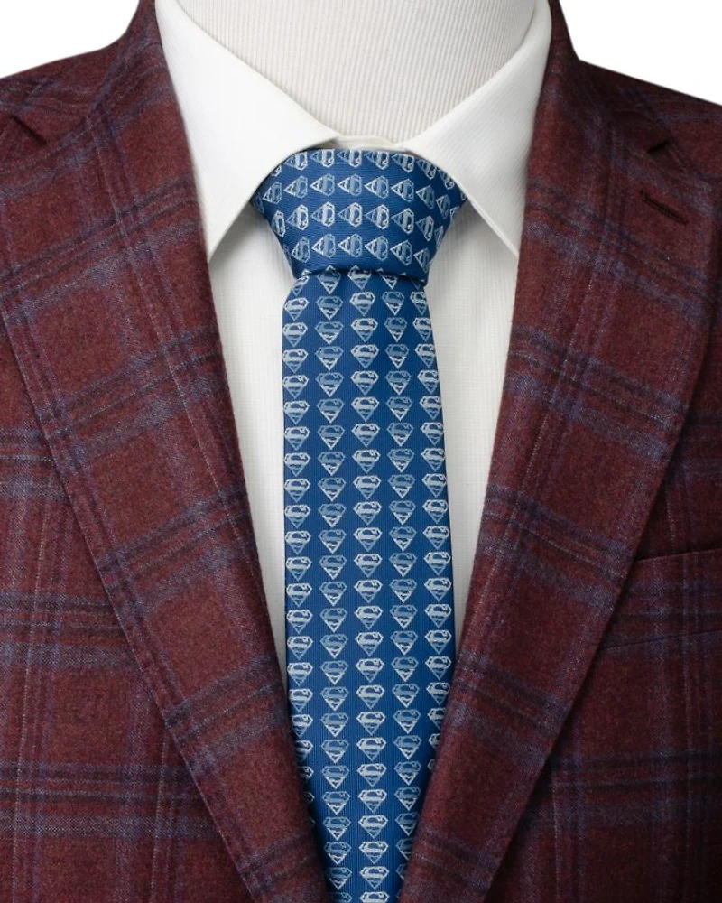 Superman Shield Silk Tie
