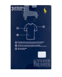 Boys' Cotton Stretch Crewneck Tees, Pack of 3 - Big Kid