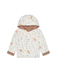 Mori Unisex Bear Print Reversible Hooded Jacket - Baby