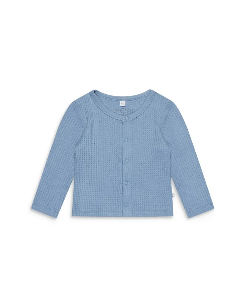 Unisex Waffle Cardigan & Footed Leggings Outfit - Baby