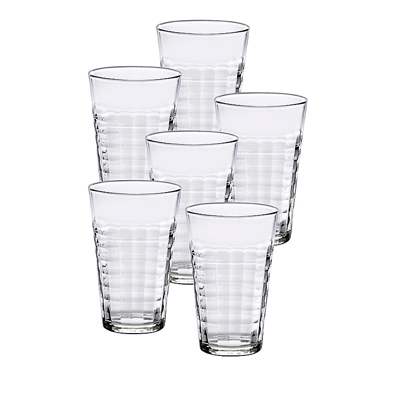 Duralex Prisme Clear 16.87 oz. Tumbler, Set of 6