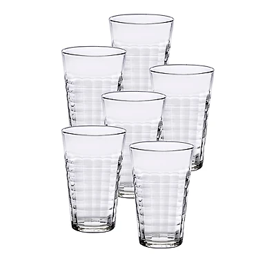 Duralex Prisme Clear 16.87 oz. Tumbler, Set of 6