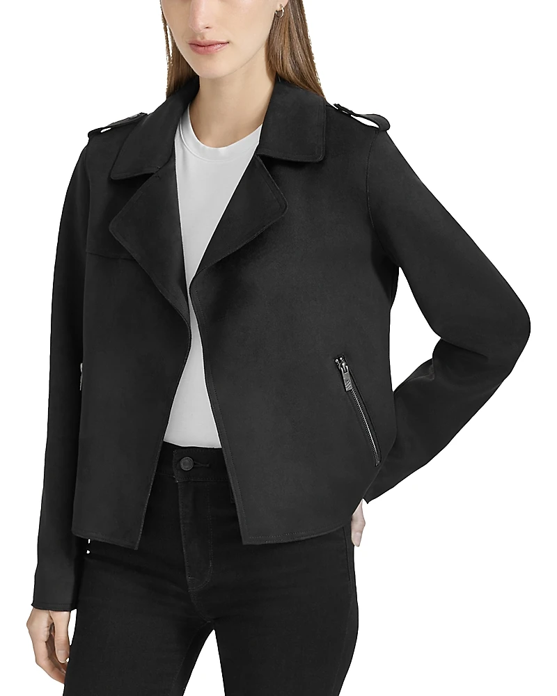 Marc New York Faux Suede Moto Jacket