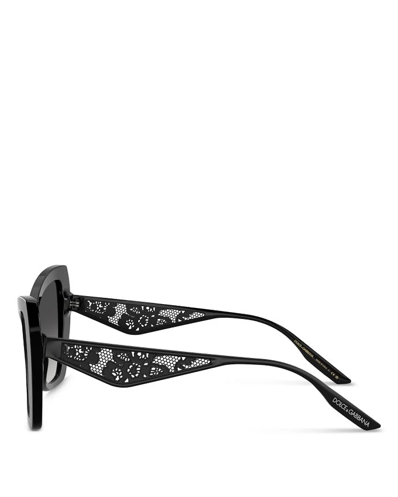 Lace Cat Eye Sunglasses, 55mm
