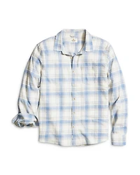 Cotton Stretch Plaid Regular Fit Button Down Selvage Shirt