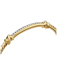 Petite Helena Two Station Wrap Bracelet 18K Yellow Gold with Diamonds