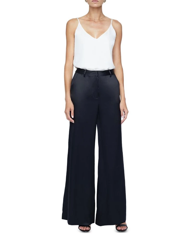 Pilar Wide Leg Silk Pants