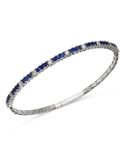 Bloomingdale's Fine Collection Sapphire & Diamond Bangle Bracelet