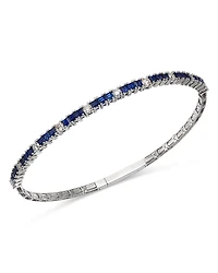 Bloomingdale's Fine Collection Sapphire & Diamond Bangle Bracelet