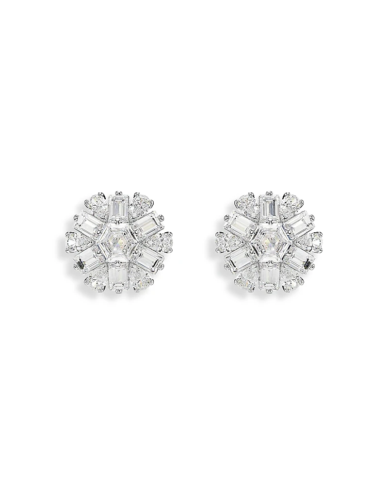 Swarovski Idyllia Crystal Snowflake Stud Earrings