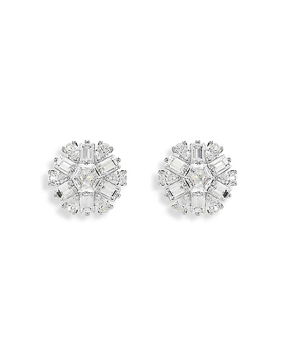 Swarovski Idyllia Crystal Snowflake Stud Earrings