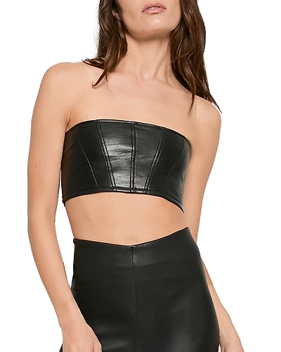 As by Df Magra Recycled Leather Top