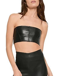 As by Df Magra Recycled Leather Top