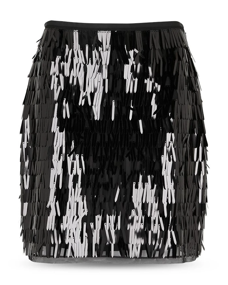 Sword Sequin Mini Skirt