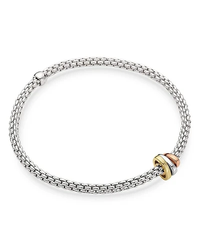 18K Yellow, White & Rose Gold Prima Flex'it Bracelet