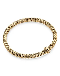 Fope 18K Yellow Gold Solo Diamond Accented Rondelle Flex Bracelet