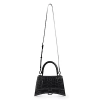 Hourglass XS Handbag Crocodile Embossed