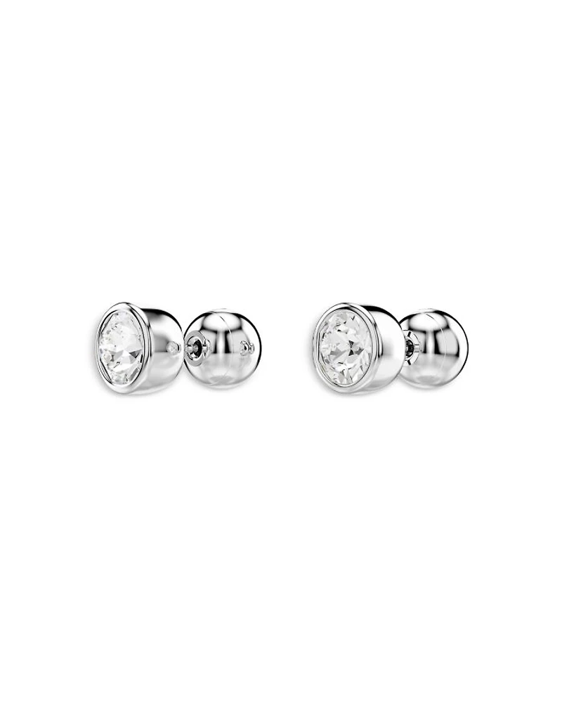 Imber Crystal Stud Earrings in Rhodium Plated