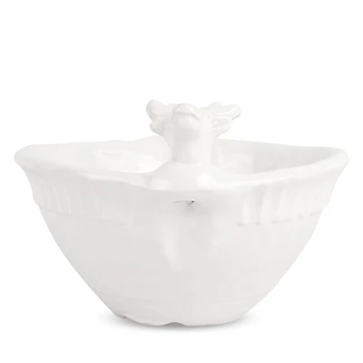 Vietri Pietra Natale Figural Deer Deep Bowl