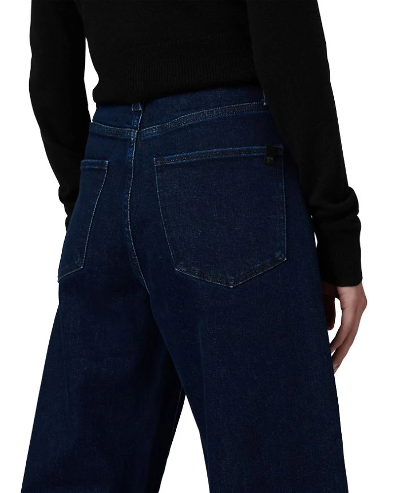 The Mia Petite Wide Leg High Rise Jeans Cinema