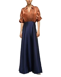 Staud Shubert Color Blocked Dress