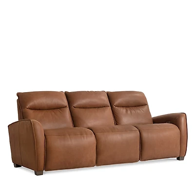 Bernhardt Soledad Power Motion Leather Sofa