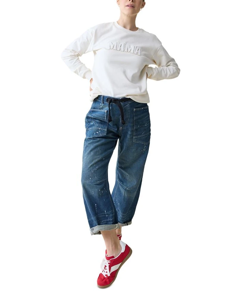 Maternity Mama Fleece Graphic Sweatshirt