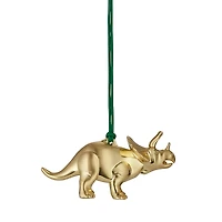 Waterford Christmas Triceratops Gold Tone Ornament