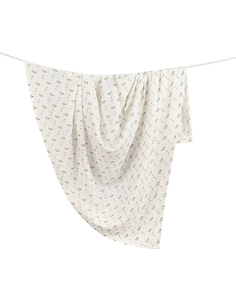 Crane Baby Poppy Single Swaddle Blanket