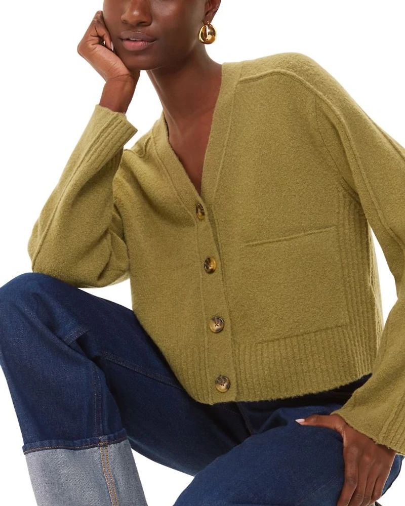 Pocket Button Front Cardigan