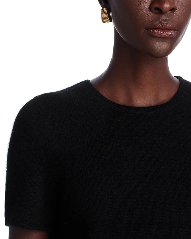 Short Sleeve Cashmere Shell Top - Exclusive