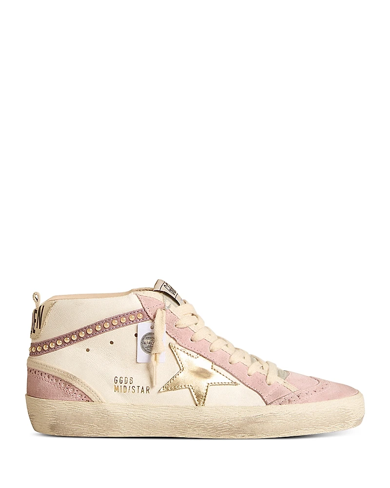 Golden Goose Women's Mid Star Lace Up Sneakers