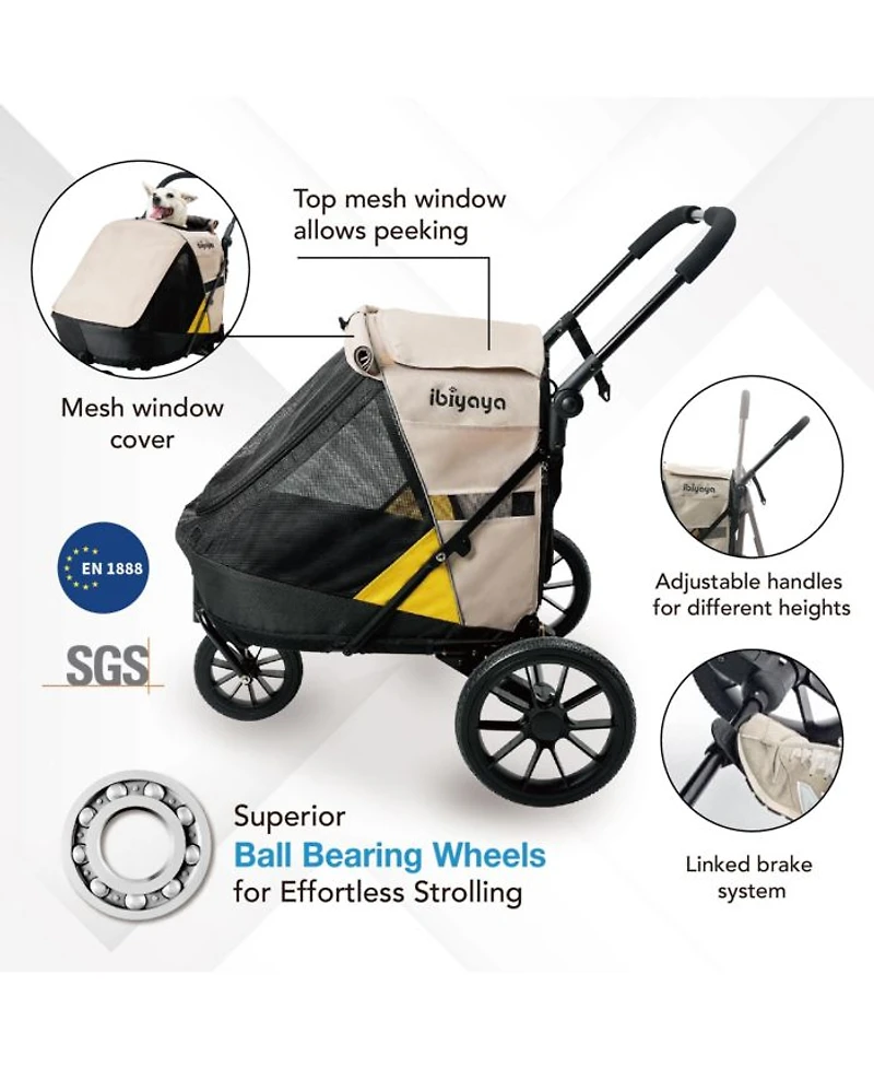 Minika 3-in-1 Pet Stroller System Arizona Tan