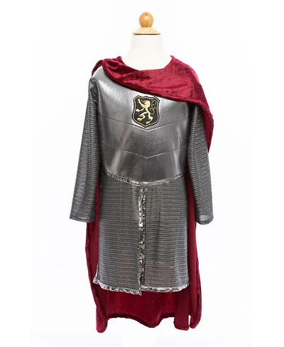 Silver Tone Knight with Cape Costume - Ages 5-6 Years