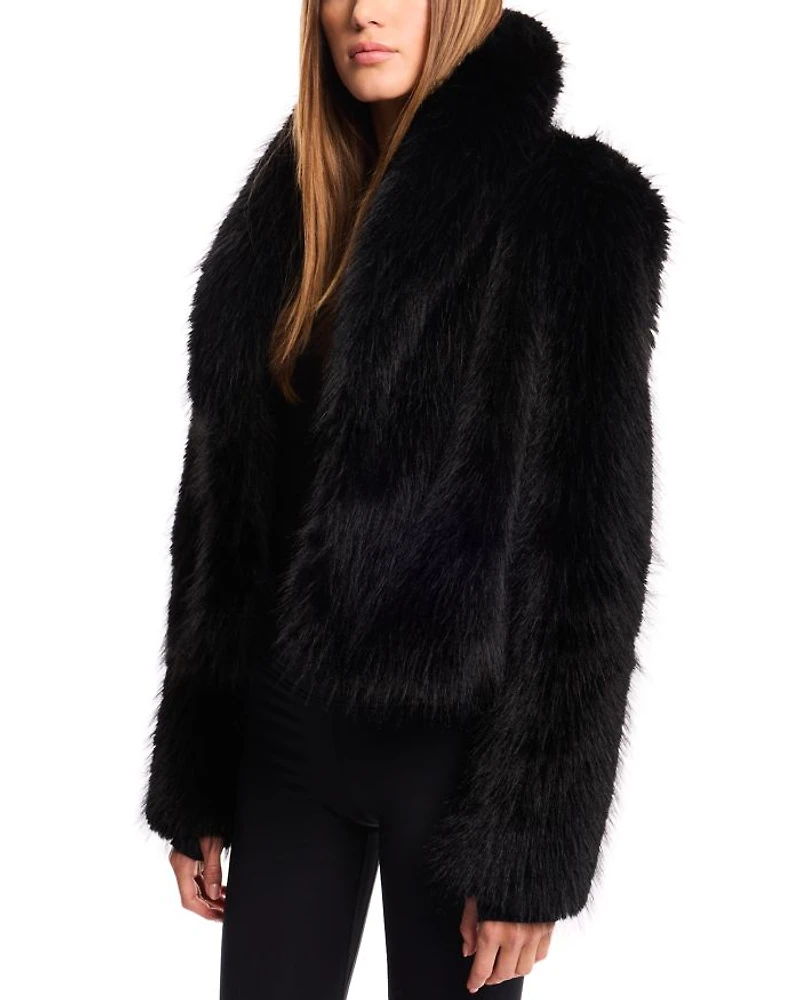 Vanessa Faux Fur Cropped Coat