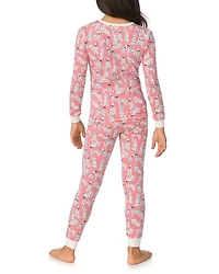 Unisex Paris Je T'aime Long Sleeve Pajama Set - Little Kid, Big Kid