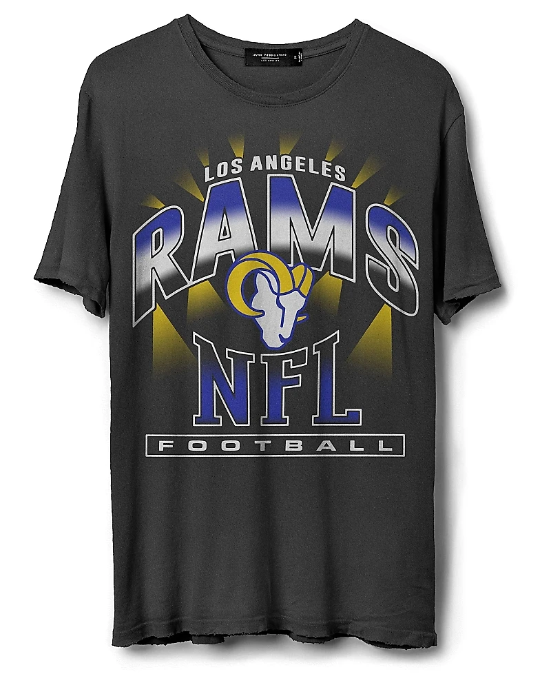 Junk Food Clothing Unisex Nfl Los Angeles Rams Chrome Flea Market Tee