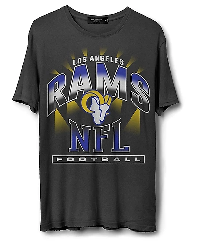 Junk Food Clothing Unisex Nfl Los Angeles Rams Chrome Flea Market Tee