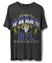 Junk Food Clothing Unisex Nfl Los Angeles Rams Chrome Flea Market Tee