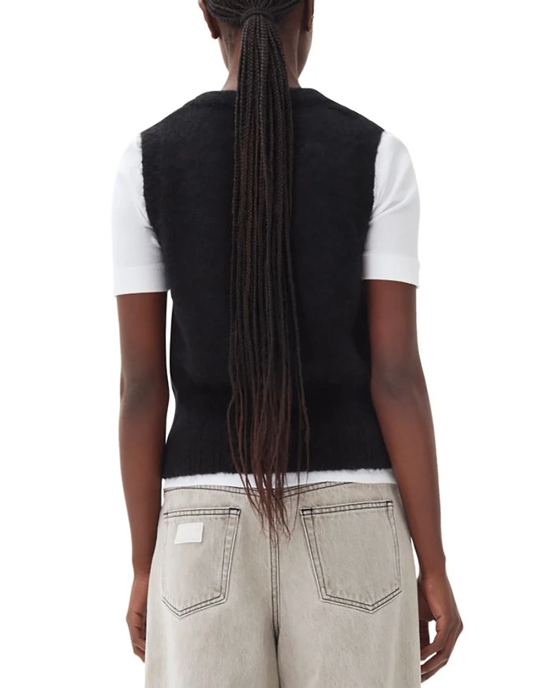 Tie Front Sweater Vest