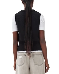 Tie Front Sweater Vest