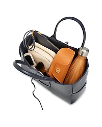 Small Arco Intreccio Leather Tote
