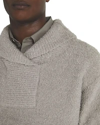x Les 100 Ciels Unisex Noah Boucle Shawl Collar Jumper
