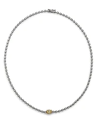 Bloomingdale's Fine Collection Yellow & White Diamond Oval & Round Tennis Necklace