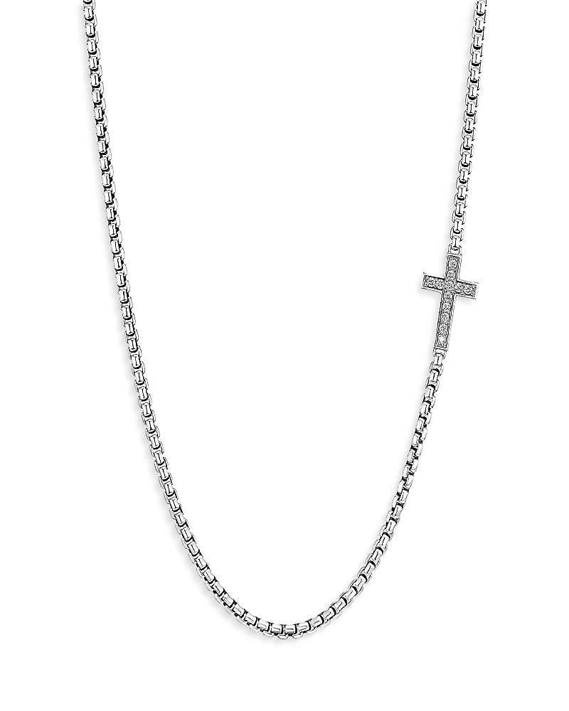 Men's Cross Station Necklace
