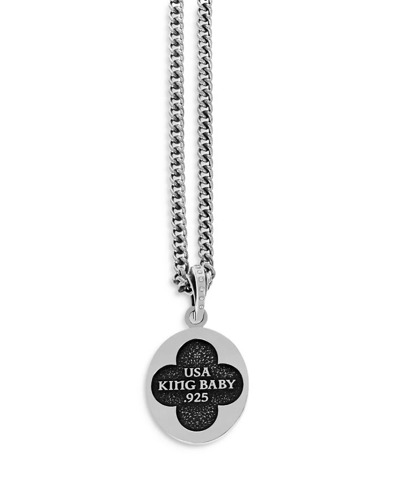 Saint Christopher Pendant Necklace, 24"
