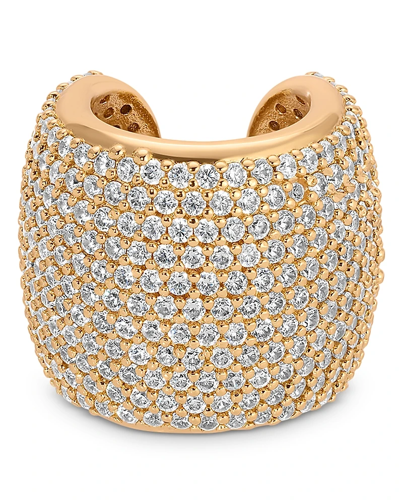 Ettika Crystal Statement Single Chunky Ear Cuff