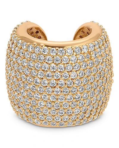 Ettika Crystal Statement Single Chunky Ear Cuff