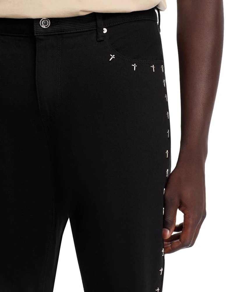 Bryant Skinny Jeans Black Cross