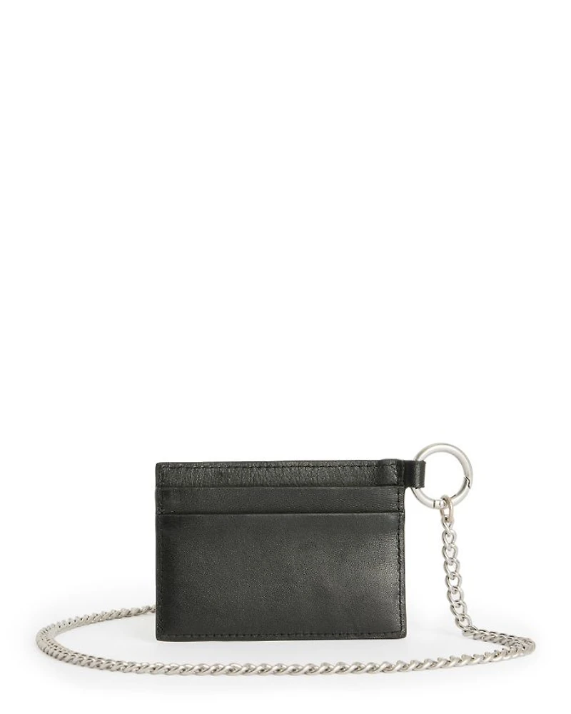Makoto Chain Leather Card Holder